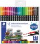 Fimo Staedtler Viltstift Staedtler Design Journey permanent dubbele punt 18 kleuren - Thumbnail 1