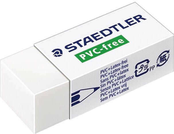 Staedtler PVC-vrije gum ft 43 x 19 x 13 mm wit