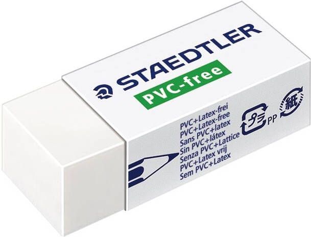 Staedtler PVC-vrije gum ft 43 x 19 x 13 mm wit