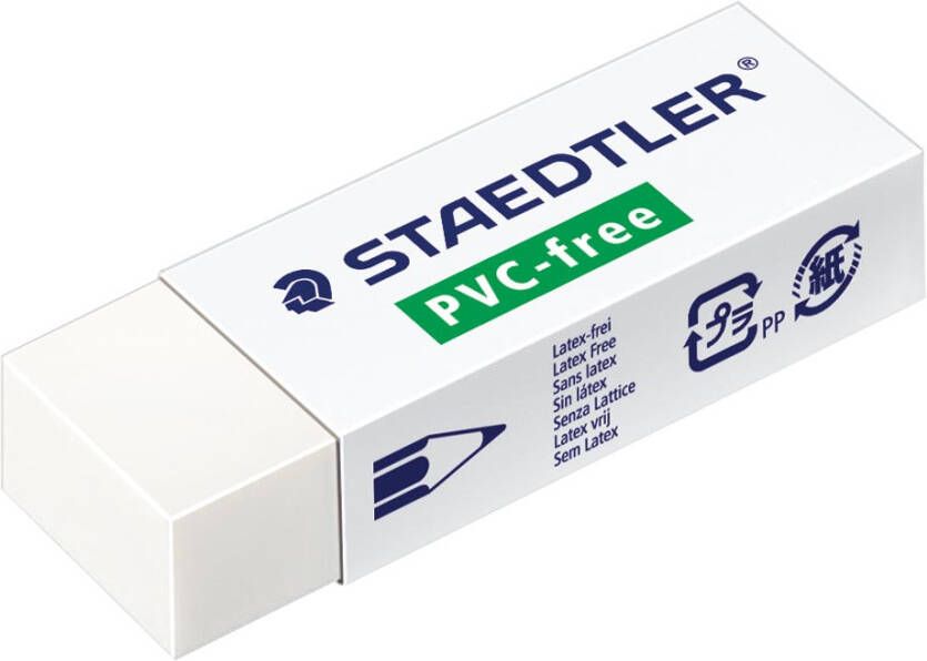 Staedtler PVC-vrije gum ft 65 x 23 x 13 mm wit