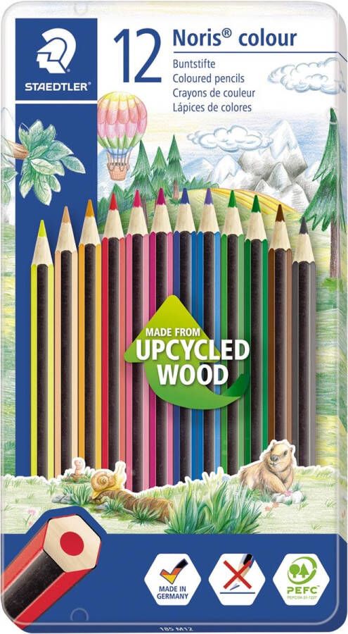 Staedtler Staedler kleurpotloden Noris Colour metalen doos 12 stuks