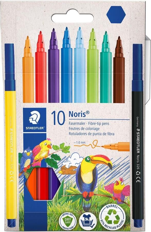 Staedtler Kleurstift Noris 326 kartonnen etui 10 kleuren