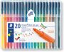 Fimo Staedtler Kleurstift Staedtler 323 Triplus colorà 20 kleuren - Thumbnail 1