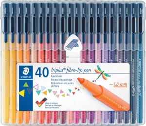 Staedtler viltstift Triplus Color opstelbare box met 40 kleuren