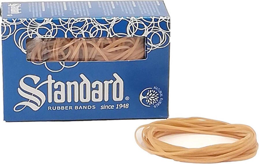 Standard Rubber Band Elastiek s 22 100x1.5mm 100gr 260 stuks bruin