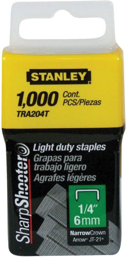 Stanley nietjes type A 6 mm doos van 1.000 nietjes