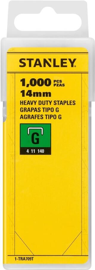 Stanley nietjes type G 14 mm doos van 1.000 nietjes