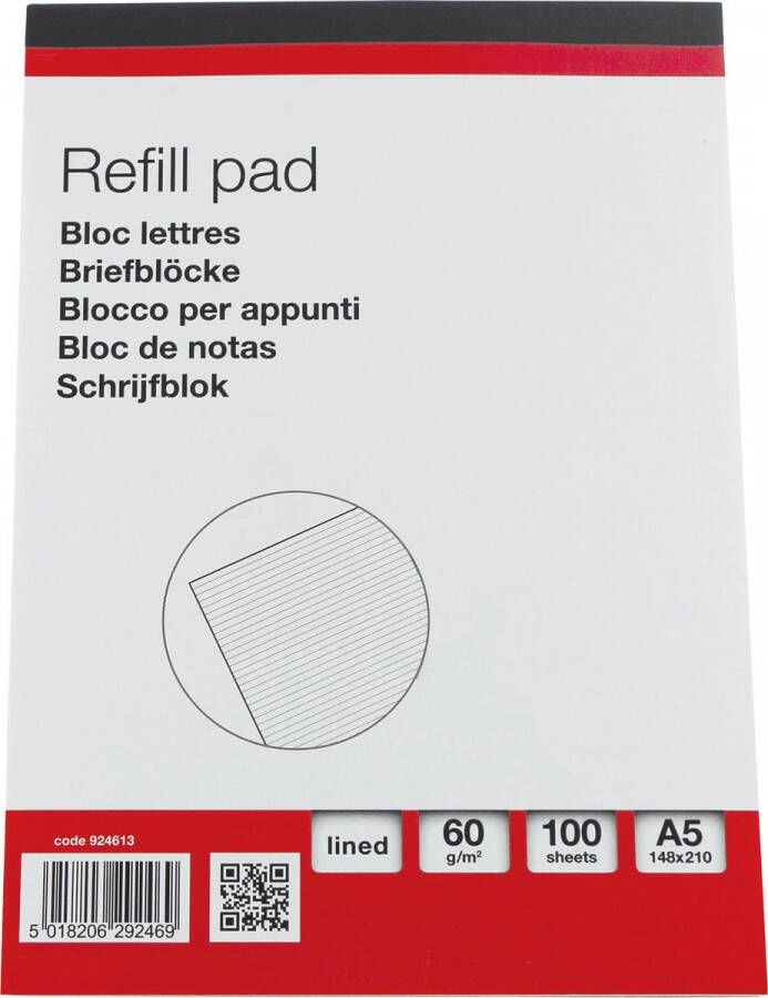 Star schrijfblok ft A5 gelijnd (100 vel) - Foto 2