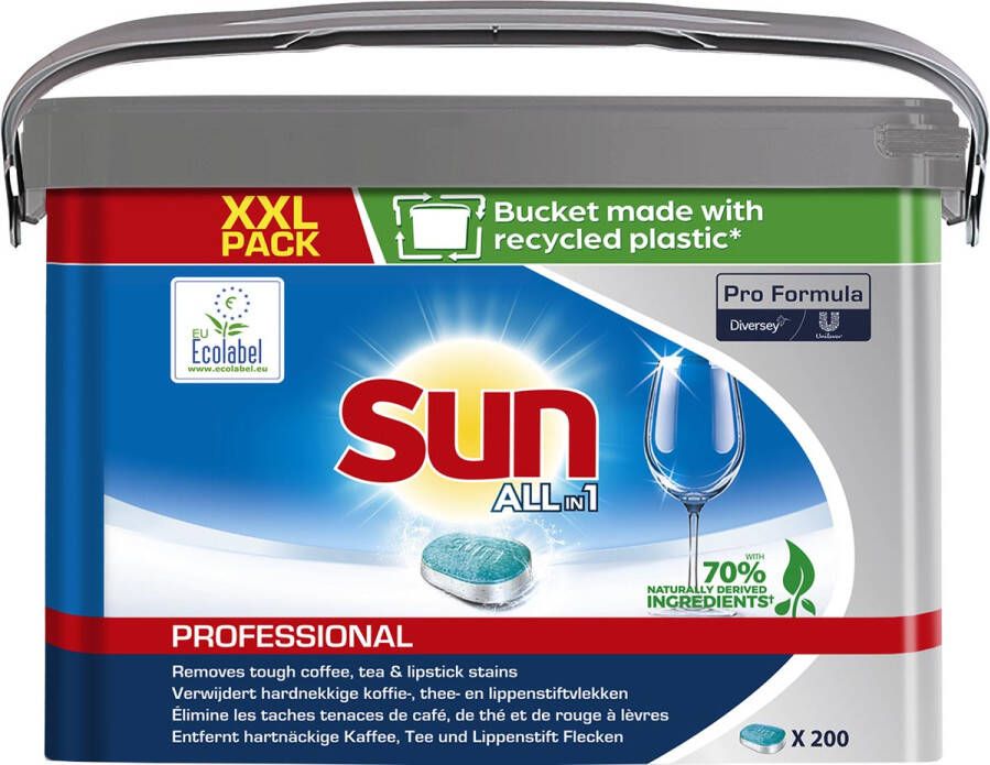 Sun Pro Formula vaatwastabletten All-in-1 pak van 200 stuks