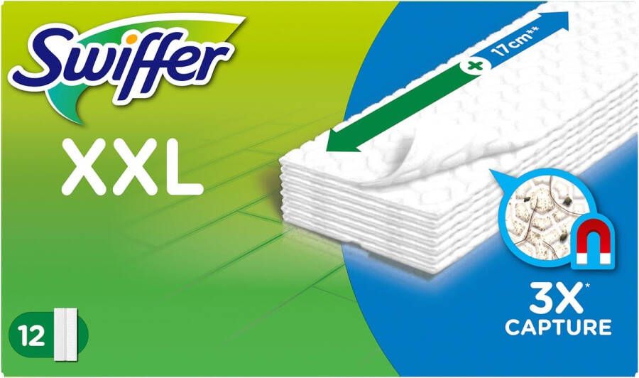 Swiffer Vloerwisdoekjes navulling XXL droge doekjes 12 stuks