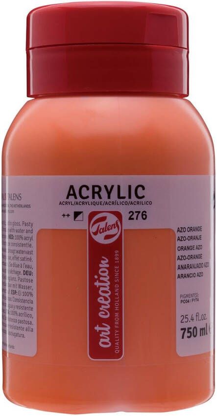Talens Art Creation acrylverf flacon van 750 ml azo-oranje