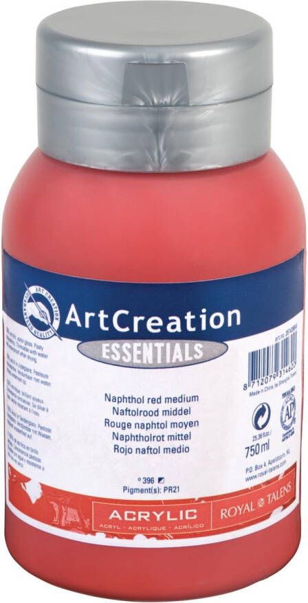 Talens Art Creation acrylverf flacon van 750 ml middel naftolrood