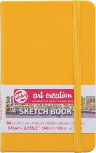 Talens Art Creation schetsboek goudgeel ft 9 x 14 cm