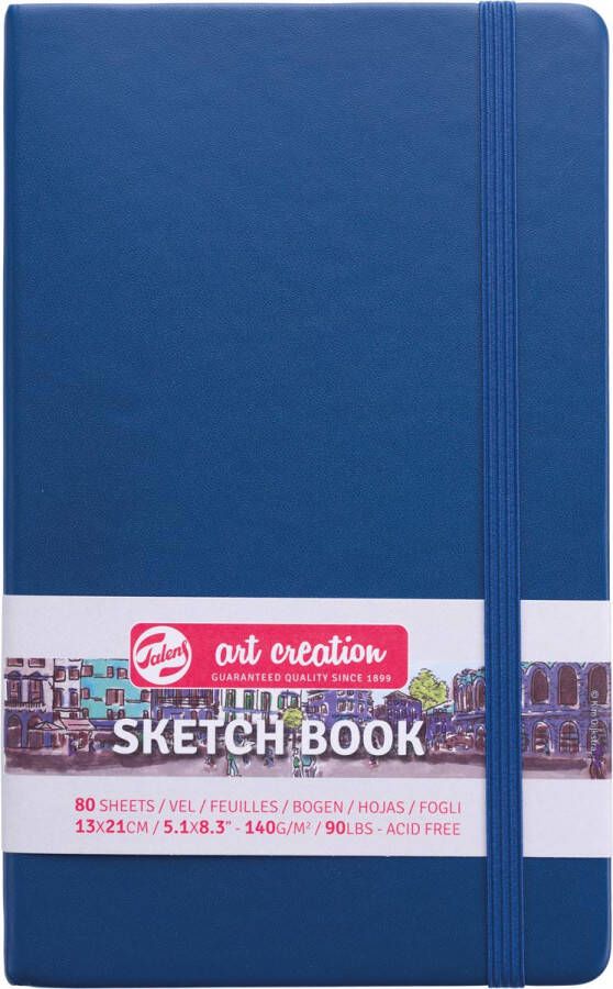 Talens Art Creation schetsboek marineblauw ft 13 x 21 cm