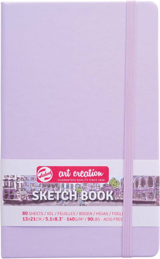 Talens Art Creation schetsboek pastel violet ft 13 x 21 cm