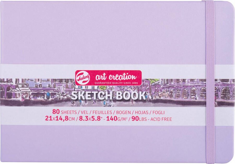 Talens Art Creation schetsboek pastel violet ft 21 x 15 cm