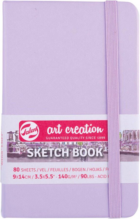 Talens Art Creation schetsboek pastel violet ft 9 x 14 cm