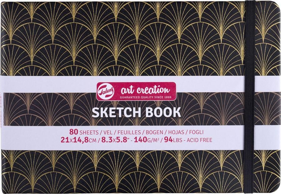 Talens Art Creation schetsboek Art Deco 140 g m² ft 21 x 14 8 cm 80 vel