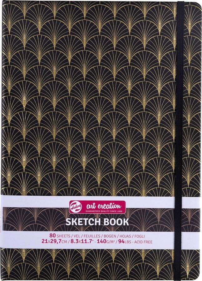 Talens Art Creation Schetsboek 80 witte vellen 140gr 210x297mm art deco