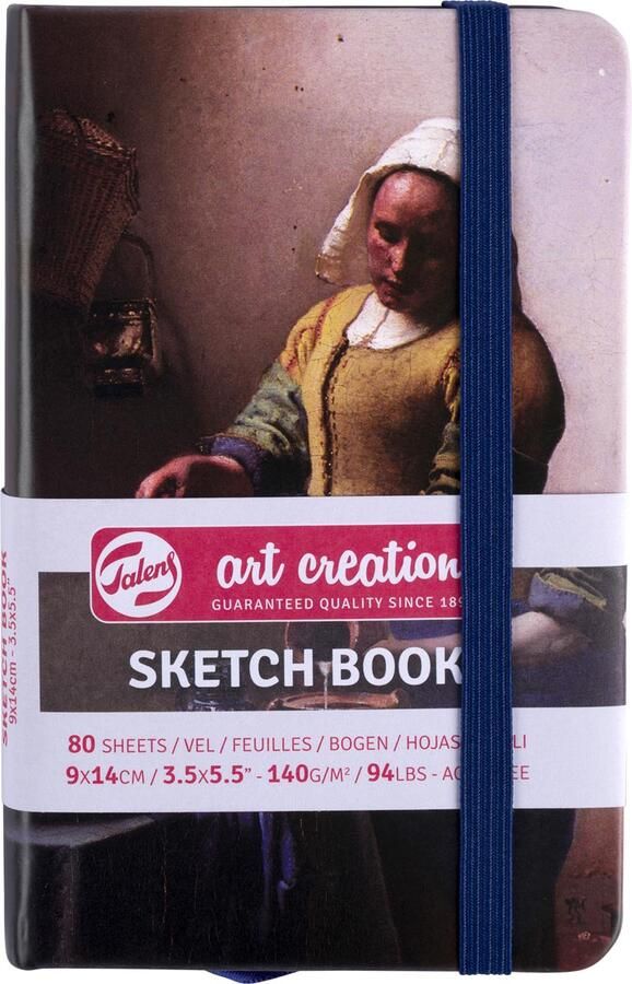 Talens Art Creation schetsboek Het Melkmeisje 140 g m² ft 9 x 14 cm 80 vel - Foto 1