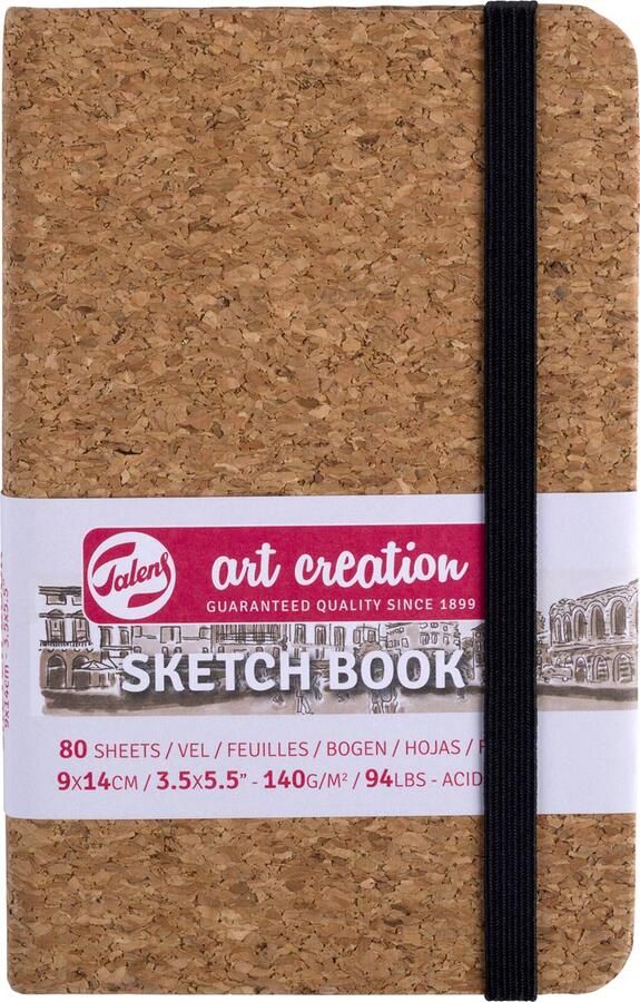 Talens Art Creation schetsboek Kurk 140 g m² ft 9 x 14 cm 80 vel