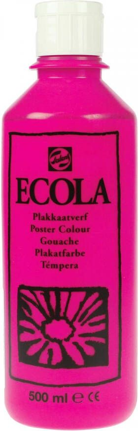 Talens Ecola plakkaatverf flacon van 500 ml tyrisch roze (magenta)