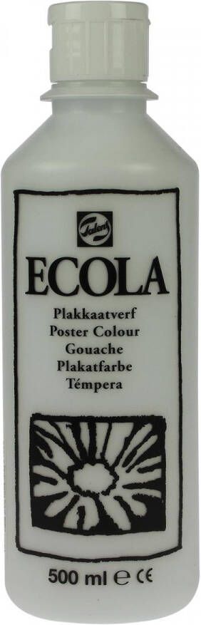 Talens Ecola plakkaatverf flacon van 500 ml wit