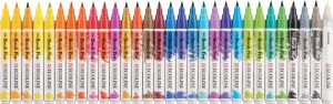 Talens Ecoline Brush pen etui met 30 stuks in geassorteerde kleuren