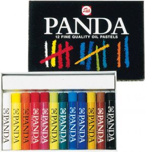 Talens Panda oliepastel doos van 12 pastels