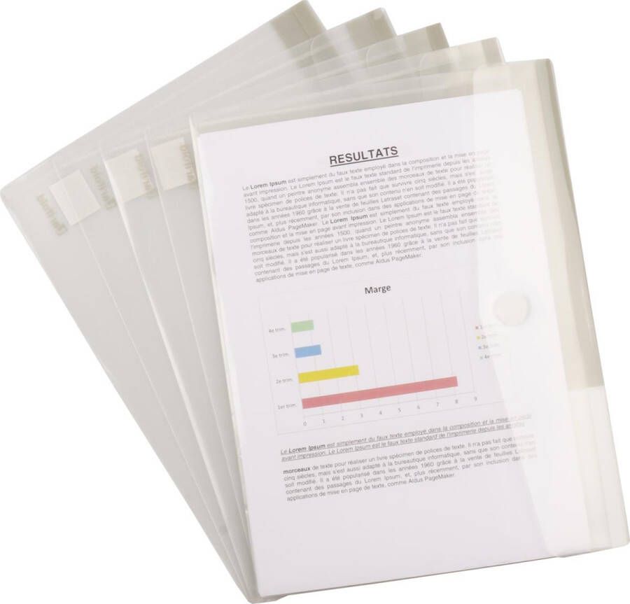 Tarifold collection documentenmap voor ft A4 (316 x 240 mm) pak van 5 stuks
