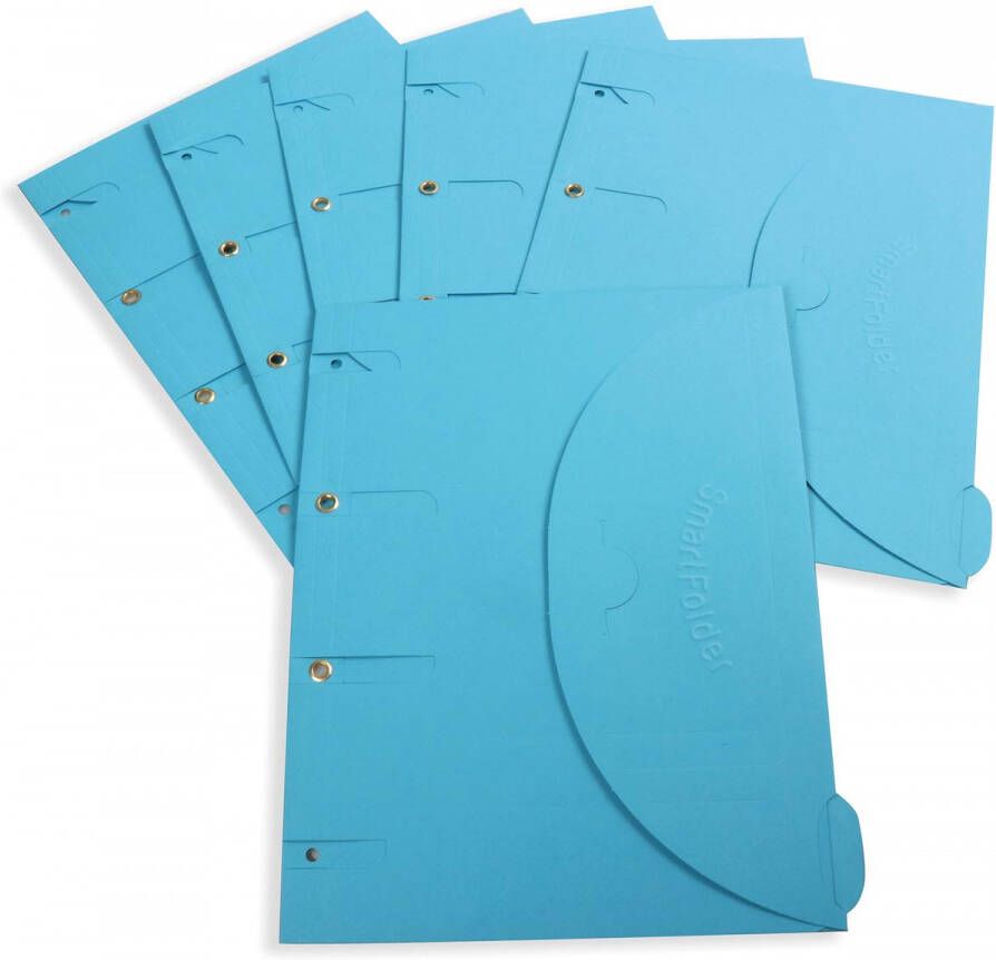 Tarifold collection Tarifold smartfolder geperforeerde showtas ft A4 pak van 6 stuks blauw