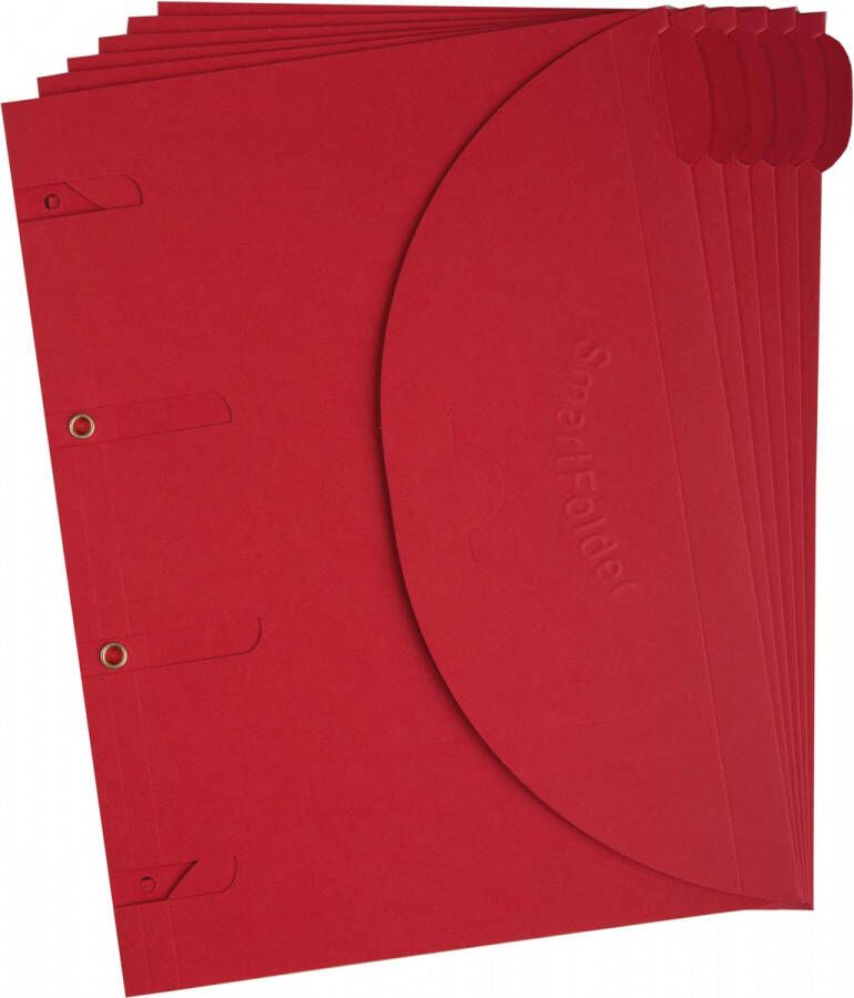 Tarifold collection Tarifold smartfolder geperforeerde showtas ft A4 pak van 6 stuks rood