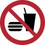 Tarifold verbodsbord uit PP eten en drinken niet toegestaan diameter 20 cm - Thumbnail 1