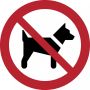 Tarifold verbodsbord uit PP honden niet toegestaan diameter 20 cm - Thumbnail 1