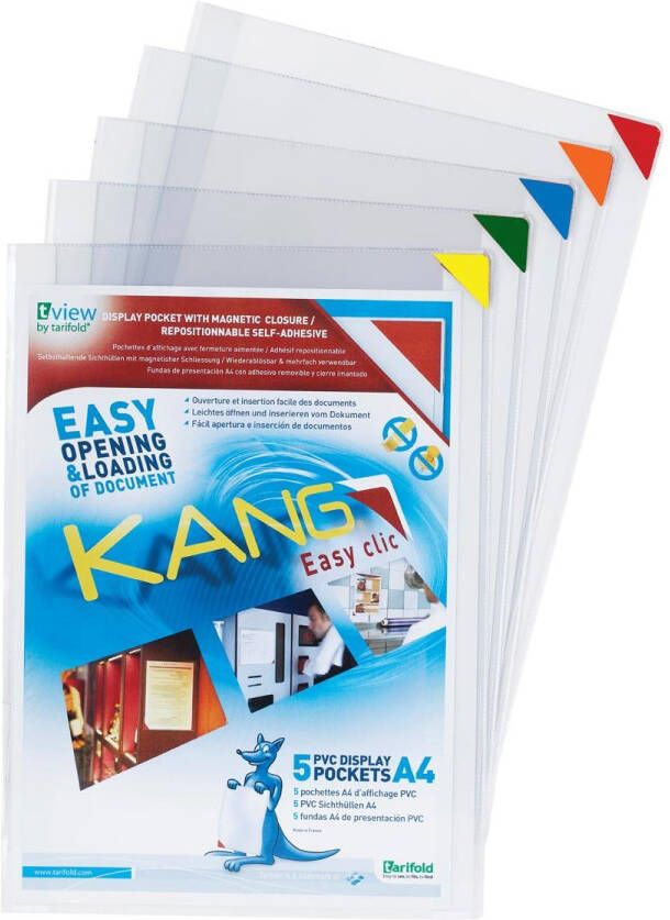 Tarifold View Tarifold tas Kang Easy Clic hoeken in geassorteerde kleuren
