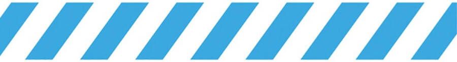 Tarifold vloersticker zonder tekst ft 90 x 1000 mm wit blauw