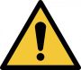 Tarifold waarschuwingsbord uit PP algemene waarschuwing ft 20 x 17 6 cm - Thumbnail 1