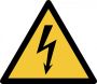 Tarifold waarschuwingsbord uit PP gevaarlijke elektrische spanning ft 20 x 17 6 cm - Thumbnail 1