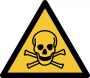 Tarifold waarschuwingsbord uit PP giftige stoffen ft 20 x 17 6 cm - Thumbnail 1