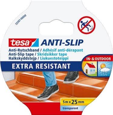 Tesa anti-slip tape ft 5 m x 25 mm transparant