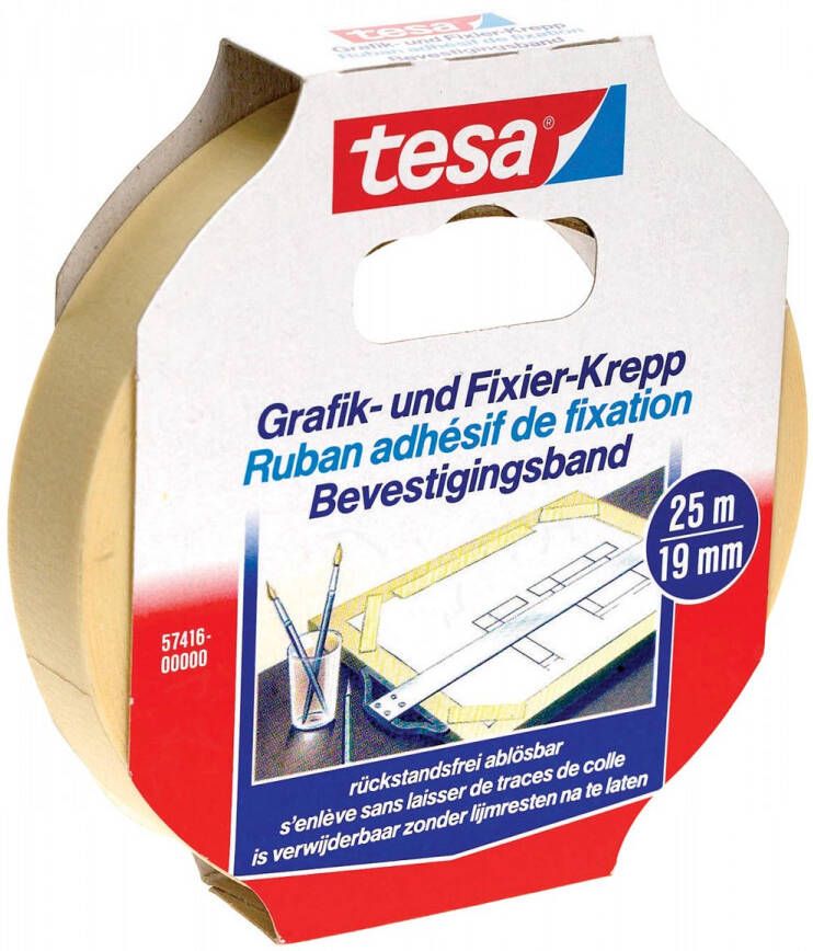 Tesa bevestigingsplakband ft 19 mm x 25 m