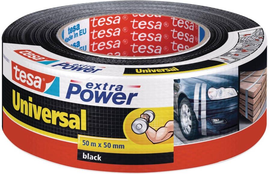 Tesa Duct tape Â extra Power Universal 50mx50mm zwart