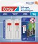 Tesa Klevende Spijker voor Tegels en Metaal verstelbaar draagvermogen 3 kg blister van 2 stuks - Thumbnail 1