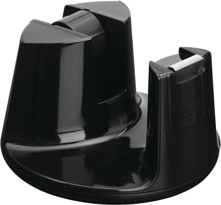 Tesa Plakbandhouder Easy Cut compact + 1 rol plakband invisible 33mx19mm zwart