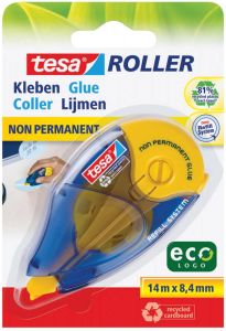 Tesa Roller navulbare lijmroller niet-permanent ecoLogo ft 8 4 mm x 14 m op blister