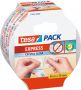 Tesa verpakkingsplakband Express Crystal Clear ft 50 mm x 50 m handscheurbaar transparant - Thumbnail 1