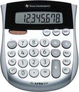 Texas Instruments Rekenmachine 1795 Sv 12 X 14 Cm Zilver zwart