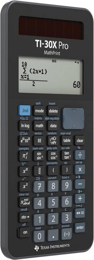 Texas wetenschappelijke rekenmachine TI 30X Pro MathPrint Frans en Duitstalig op blister