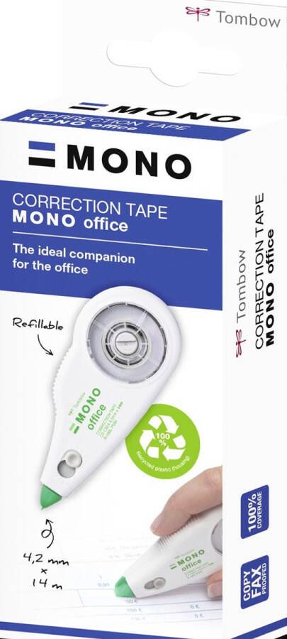 Tombow Correctieroller Mono Office navulbaar op blister