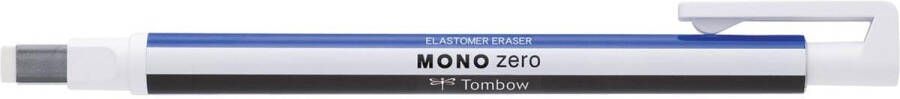 Tombow Gumpotlood MONO zero rechthoekige punt wit blauw zwart